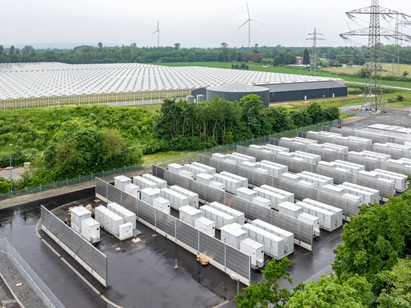 Luftbild Batteriespeicher Neurath